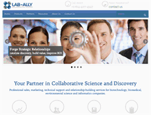 Tablet Screenshot of lab-ally.com